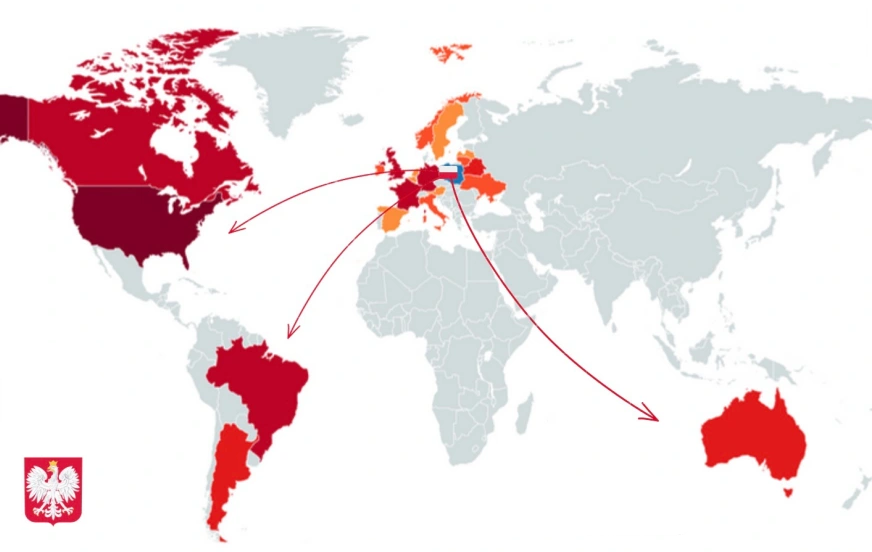 polish descedants mapa bez nazwy